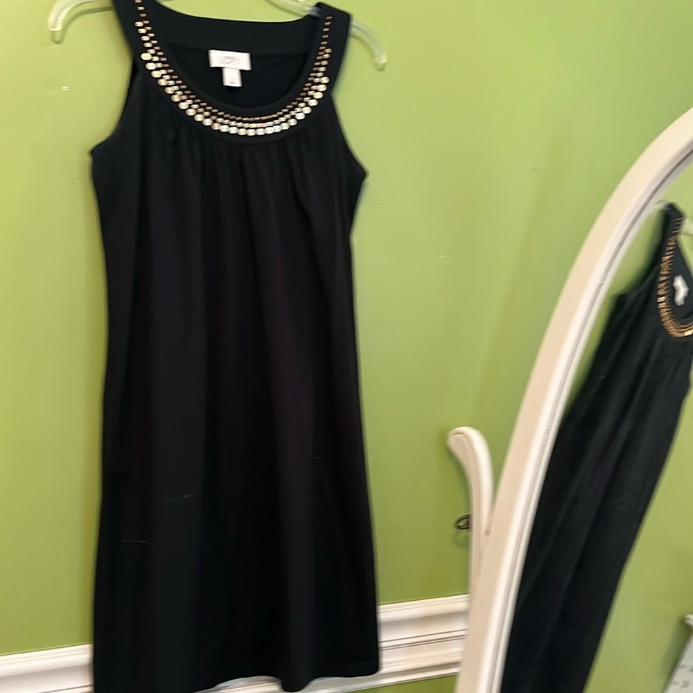 EUC LOFT Black A-line Dress